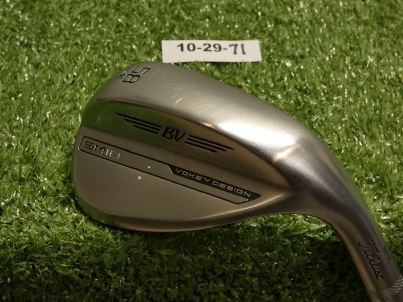 Titleist Vokey SM10 Tour Chrome 58* 14* Lob Wedge K Grind Dynamic Gold Steel