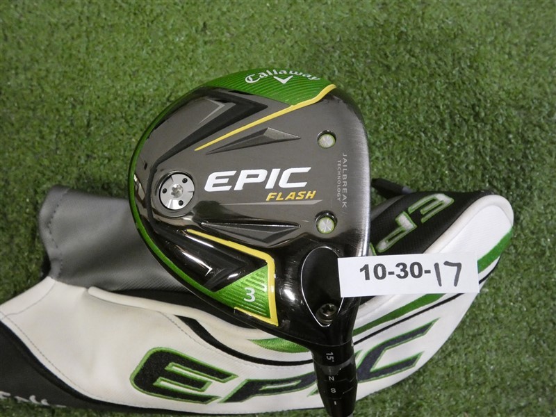 Callaway Epic Flash 15* 3 Wood Even Flow 55g 5.5 Regular Graphite with HC 42.5″
