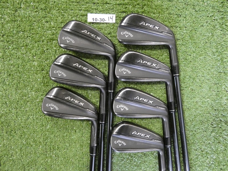 Callaway Apex Ti Fusion Irons 4-P Recoil Dart HDC 70 Stiff Graphite w Mid Grips