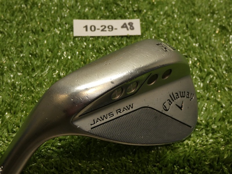 Callaway Jaws Raw Left Hand 54* 10* Sand Wedge S Grind DG Tour Spinner Steel