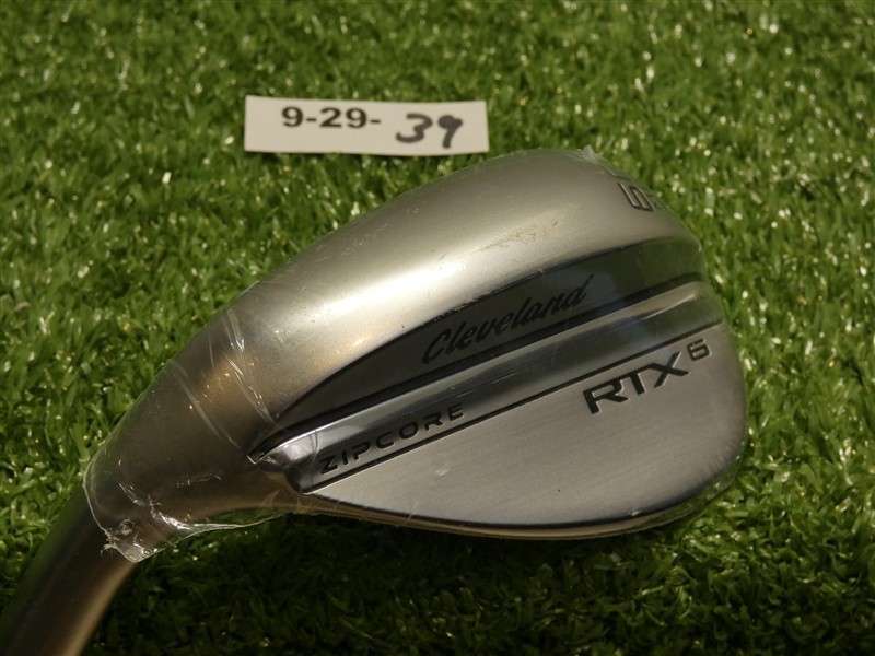 Cleveland RTX 6 ZipCore Left Hand 60* 10* Lob Wedge Mid DG Spinner Steel New