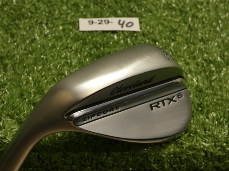 Cleveland RTX 6 ZipCore Left Hand 56* 10* Sand Wedge Mid DG Spinner Steel Mint