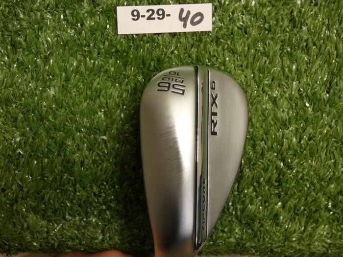 Cleveland RTX 6 ZipCore Left Hand 56* 10* Sand Wedge Mid DG Spinner Steel Mint
