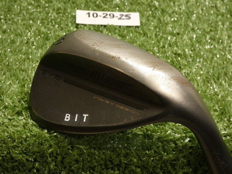 Titleist Vokey SM9 Jet Black 60* 12* Lob Wedge D Grind AMT Black S300 Steel