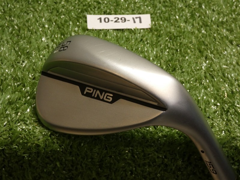 Ping S159 Chrome 58* 8* Lob Wedge H Grind ZZ 115 Steel Black Dot Excellent