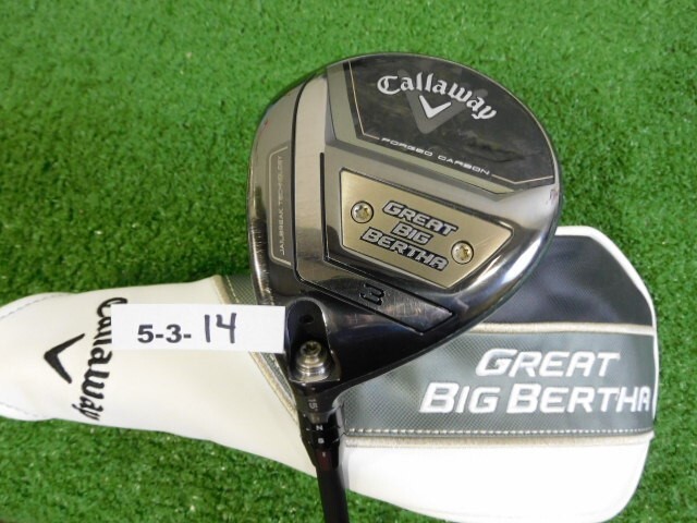 Callaway Great Big Bertha 23 15* Left Hand 3 Wood Tensei AV 65 Stiff HC Mid Grip