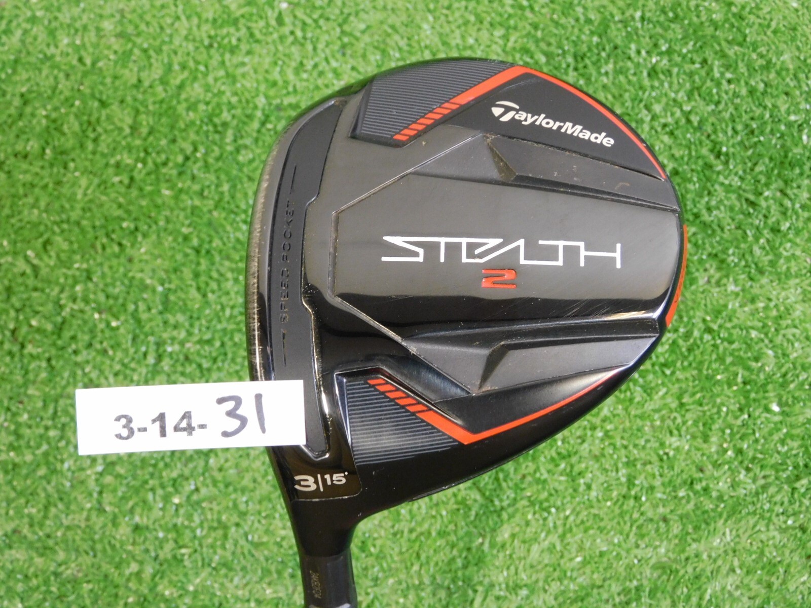 TaylorMade Stealth 2 15* Left Hand 3 Wood Ventus TR Red 6 Stiff Graphite