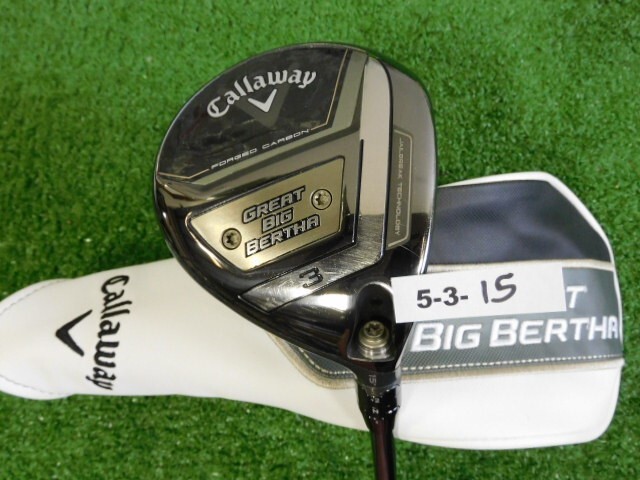 Callaway Great Big Bertha 23 15* Women 3 Wood Helium Nanocore 4F1 Ladies w HC