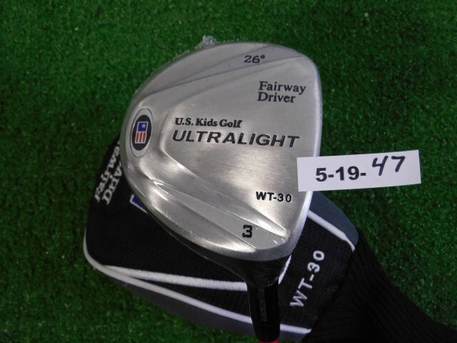 US Kids UL39 Ultralight 26* 3 Fairway Driver Youth K Graphite w HC 25″ New