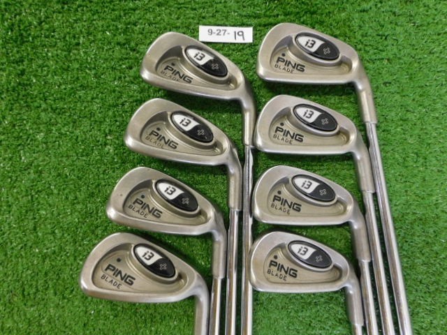 Ping i3+ Blade Irons 3-W Stiff Steel Black Dot