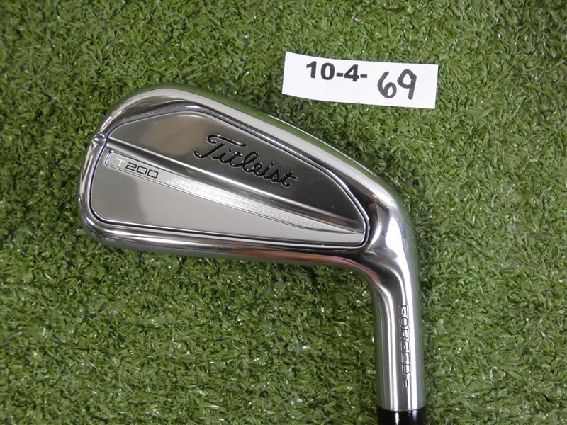 Titleist 2023 T200 Forged 7 Iron AMT Black S300 Stiff Steel Mint