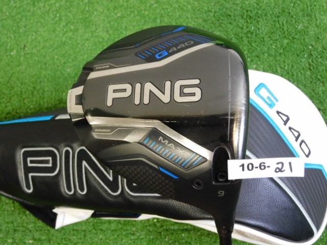PING G440 Max 9* Driver Alta CB 50 Stiff Graphite with Headcover & Oversize Grip