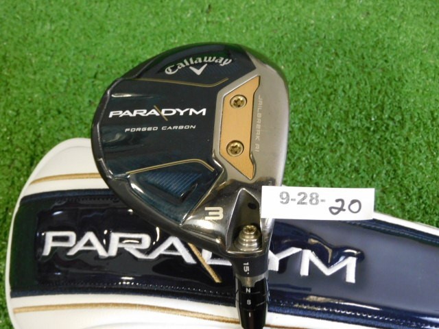 Callaway Paradym 15* 3 Wood HZRDUS Gen 4 Silver 60g 6.0 Stiff Graphite with HC