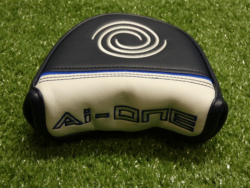 Odyssey Ai-One Square 2 Center Shaft Mallet Putter Headcover White/Blue New