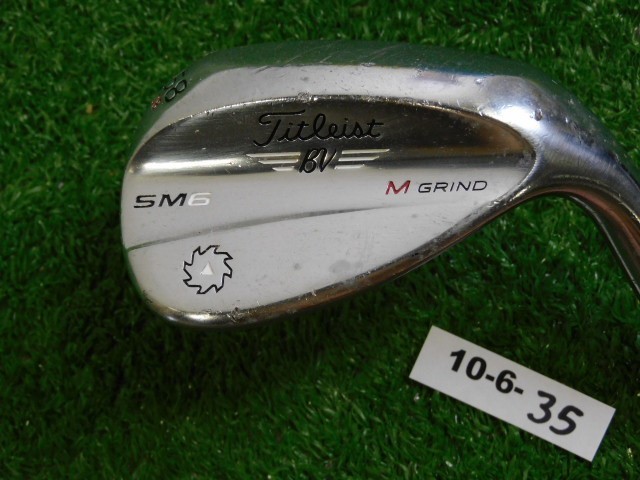 Titleist Vokey SM6 Tour Chrome 58* 8* Lob Wedge M Grind Dynamic Gold Steel