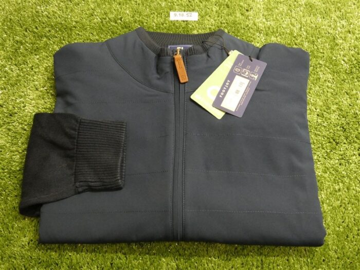 FootJoy Mens Hybrid Full-Zip Golf Sweater Navy Blue Large 33319