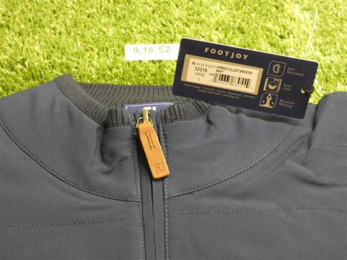 FootJoy Mens Hybrid Full-Zip Golf Sweater Navy Blue Large 33319