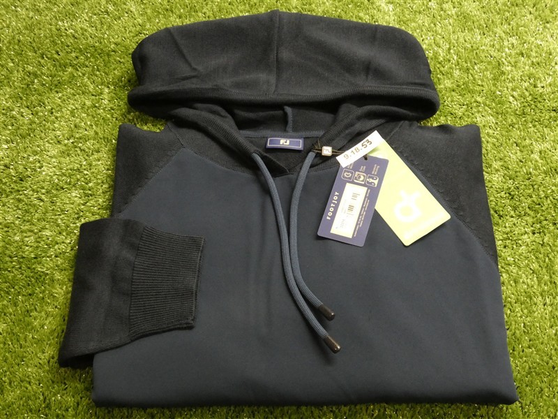 FootJoy Mens Hybrid Hoodie Golf Pullover Navy Blue 33316
