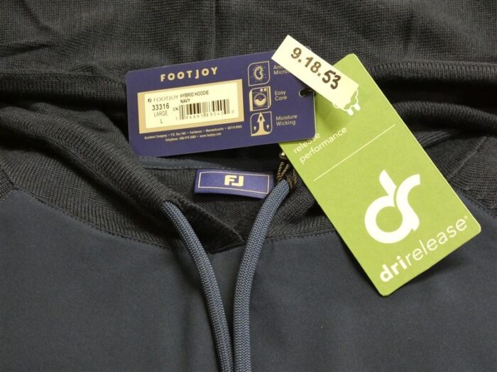 FootJoy Mens Hybrid Hoodie Golf Pullover Navy Blue 33316