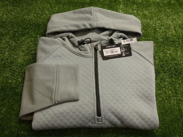 FootJoy Mens Links Hoodie Golf Pullover Heather Grey 33290