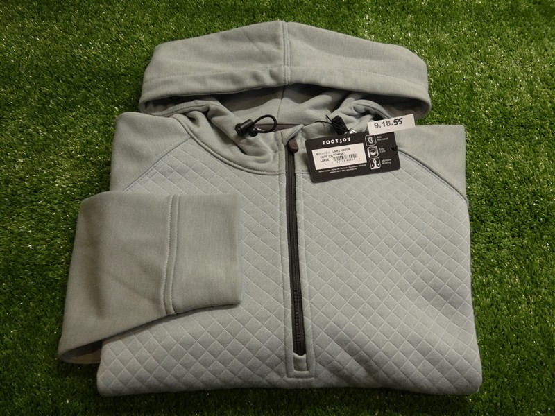 FootJoy Mens Links Hoodie Golf Pullover Heather Grey 33290