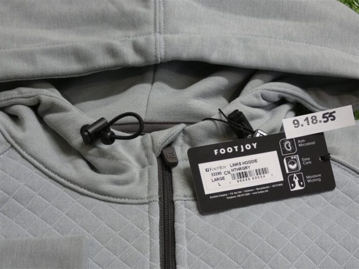 FootJoy Mens Links Hoodie Golf Pullover Heather Grey 33290