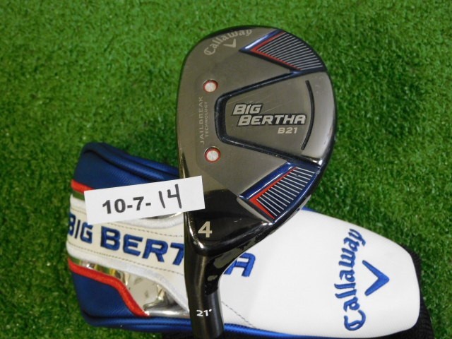 Callaway Big Bertha B21 21* Left Hand 4 Hybrid RCH 65 Regular Graphite with HC