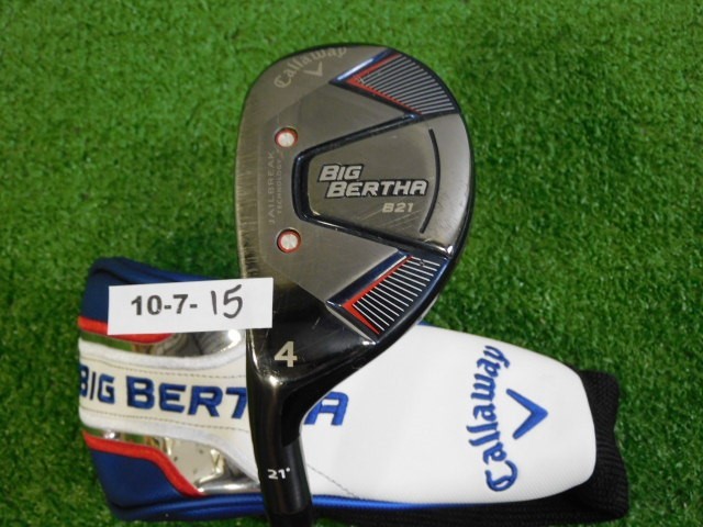 Callaway Big Bertha B21 21* Left Hand 4 Hybrid RCH 65 Regular Graphite with HC