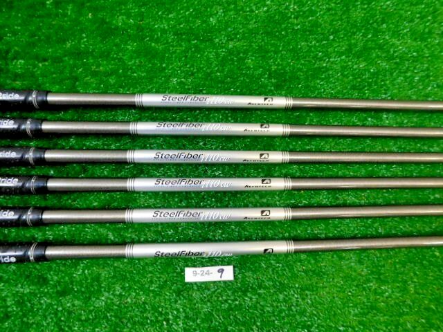 Aerotech Steelfiber i110 cw Stiff Flex 6 Pulled Graphite iron shafts Excellent