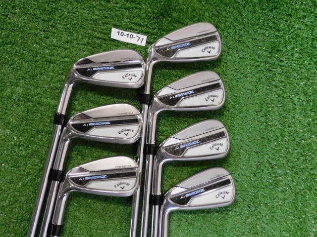 Callaway Paradym Ai Smoke Left Hand Irons 4-P Elevate MPH 85 Regular Steel +.5″