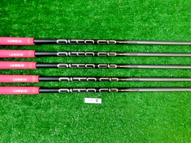 Ping Alta CB Slate AWT Regular Flex 5 Pulled Graphite iron shafts Excellent