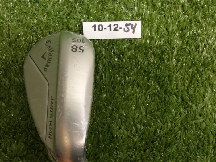 Callaway Jaws Raw Chrome 58* 10* Lob Wedge S Grind DG Tour Spinner Steel New