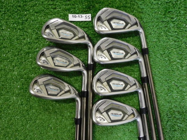 Callaway Rogue Irons 5-P & A Recoil ES 460 F3 Regular Graphite w Mid Grips +.5″