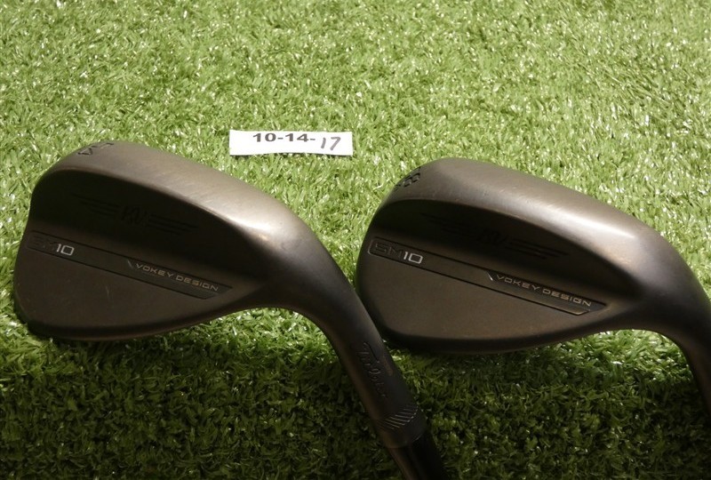 Titleist Vokey SM10 Jet Black 54/58* 14/12 Sand/Lob Wedge Set DG Steel Excellent