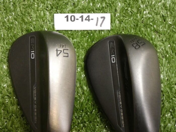 Titleist Vokey SM10 Jet Black 54/58* 14/12 Sand/Lob Wedge Set DG Steel Excellent