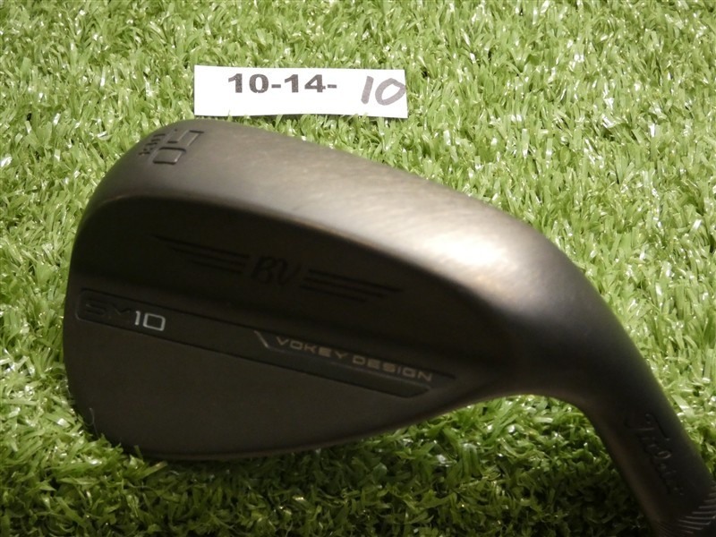 Titleist Vokey SM10 Jet Black 50* 08* Gap Wedge F Grind DG Steel Excellent