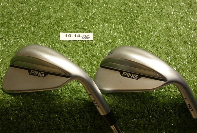 Ping S159 Chrome 56/60* 10/8* Sand/Lob Wedge Set E Grind ZZ 115 Steel Black Dot