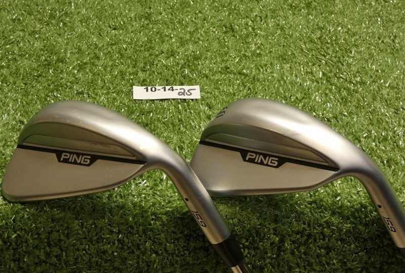 Ping S159 Chrome 56/60* 10/8* Sand/Lob Wedge Set ZZ 115 Steel Black Dot Mint