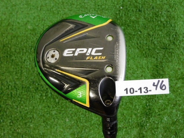 Callaway Epic Flash 15* Womens 3 Wood Aldila Ascent 40 Ladies Graphite 41.75″
