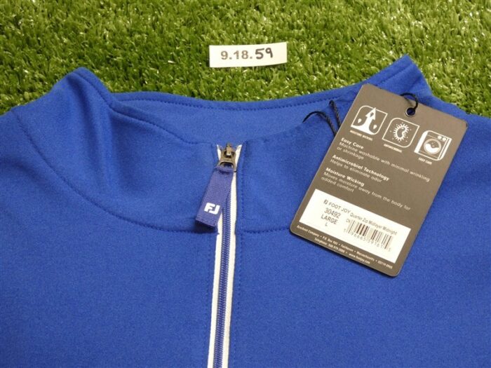 FootJoy Mens Approach Quarter-Zip Golf Pullover Midnight Blue Large 30492