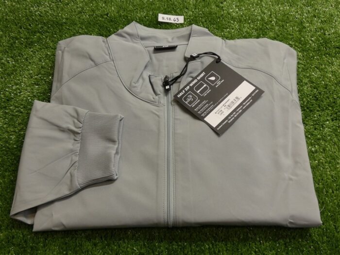 FootJoy Mens Half-Zip Long Sleeve Golf Windshirt Grey Large 37759