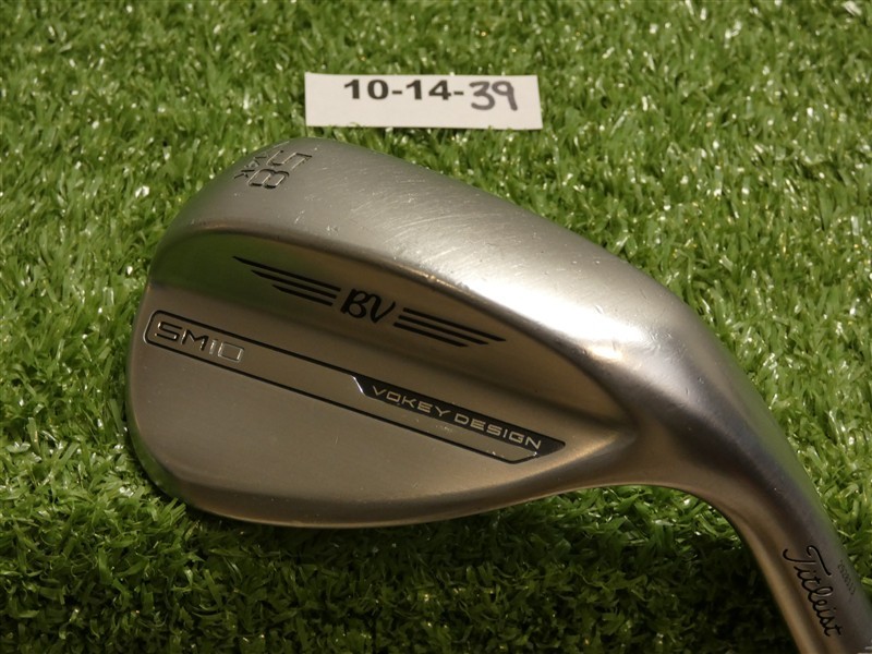 Titleist Vokey SM10 Tour Chrome 58* 14* Lob Wedge K Grind Dynamic Gold Steel
