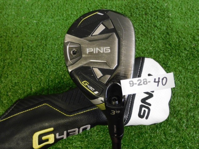 PING G430 19* 3 Hybrid Rescue Alta CB 70 Regular Graphite with HC & Mid Grip 40″