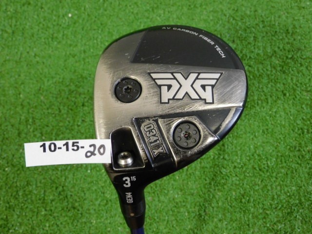 PXG 0341X Gen 4 15* Left Hand 3 Wood Riptide CB 50g 5.5 Regular Graphite