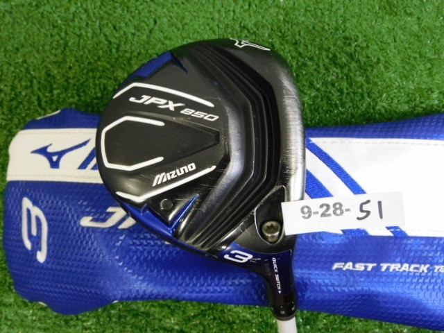 Mizuno JPX 850 15* 3 Wood Motore 6.3 Tour Spec Stiff Graphite w JPX 900 HC 43.5″