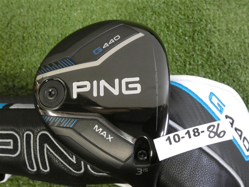 PING G440 Max 15* 3 Wood Alta CB 65 Stiff Graphite with Headcover Mint