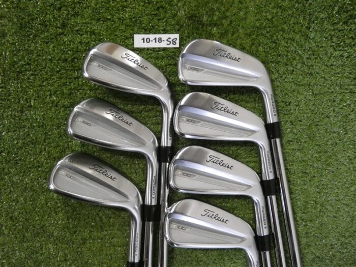Titleist 2023 T100 Forged Irons 4-P KBS Tour X Extra Stiff Steel +.5″