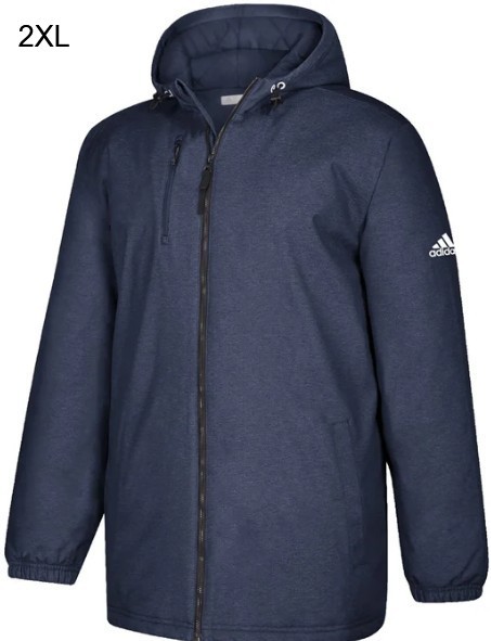 ADIDAS Mens Game Built Heavyweight Jacket BV3958 2XL XXL Navy New