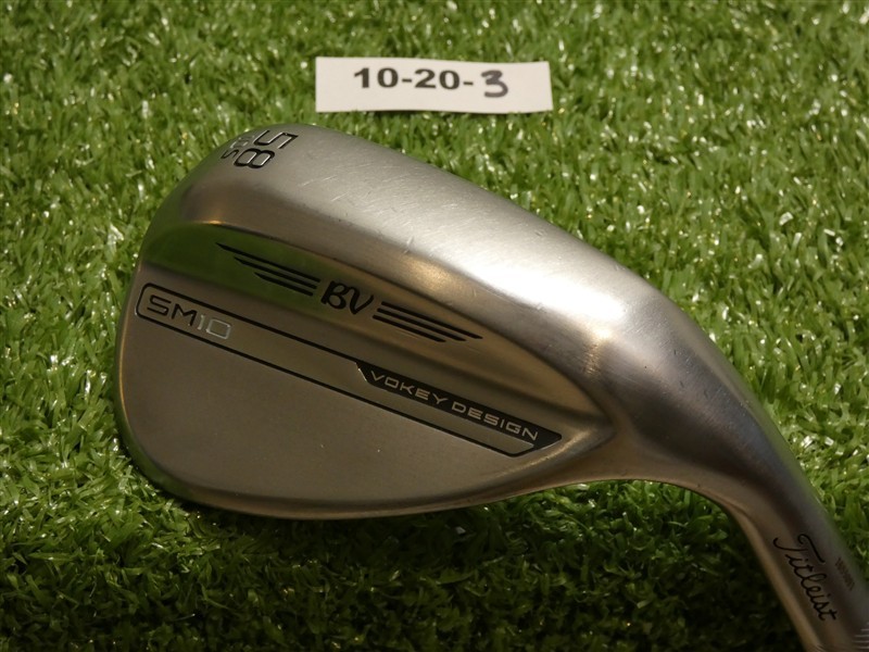 Titleist Vokey SM10 Tour Chrome 58* 10* Lob Wedge S Grind Dynamic Gold Steel