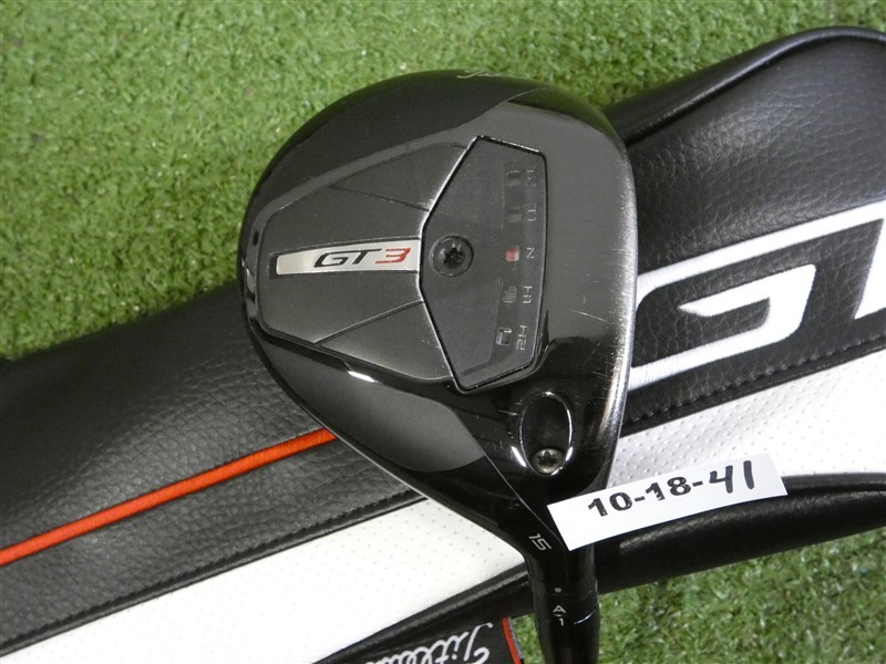 Titleist GT3 15* 3 Wood HZRDUS Black 5G 70g 6.0 Stiff Graphite w HC Excellent